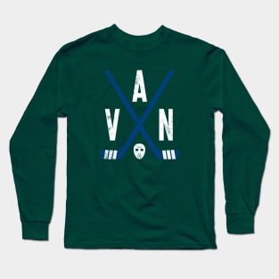 VAN Retro Sticks - Green Long Sleeve T-Shirt